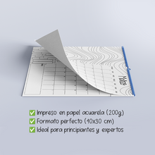 Cargar imagen en el visor de la galería, Calendario acuareleable 2025