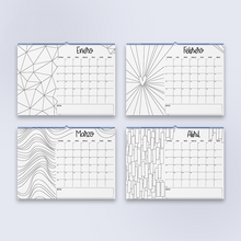 Cargar imagen en el visor de la galería, Calendario acuareleable 2025