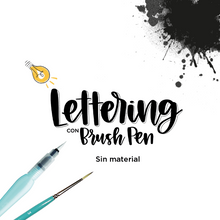 Cargar imagen en el visor de la galería, Taller Lettering con brushpen - SIN MATERIAL
