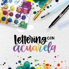 Cargar imagen en el visor de la galería, Taller Lettering con acuarela