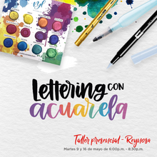 Cargar imagen en el visor de la galería, Taller Lettering con acuarela REYNOSA
